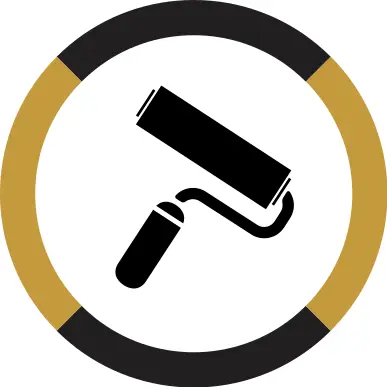 silhouette of a paint roller